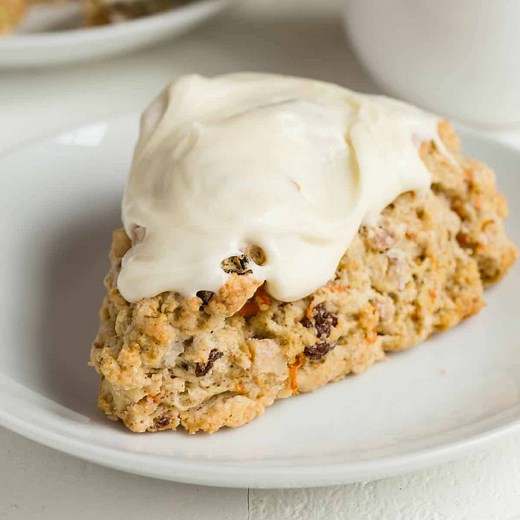 Carrot Cake Scones Recipe | Baked by an Introvert