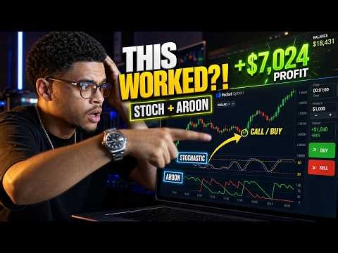 Binary Options You Wont Believe How GOOD This New Strategy (Stochastic + Aroon) Indicator Strategy