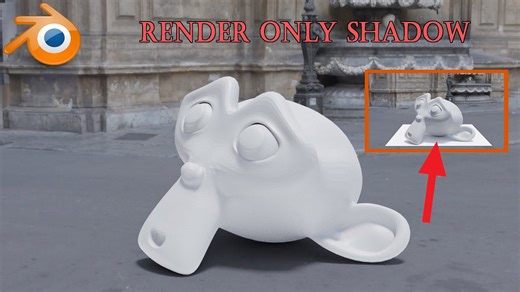 Blender tip - How to render only shadow in Cycles #oe240