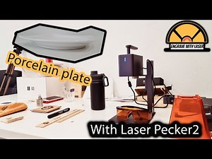 Engraving with laser on Porcelain plate, (using LaserPecker2 ) - part 1