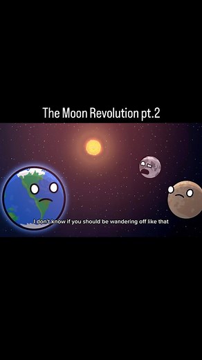 SpaceBalls on Instagram: "The Moon Revolution pt.2 🚀☄️(follow @spaceballs.us for more!) - - - - - @spaceballs.us - - -(SolarBalls/YT) - #space #animation #planets #earth #spaceballs #educational"