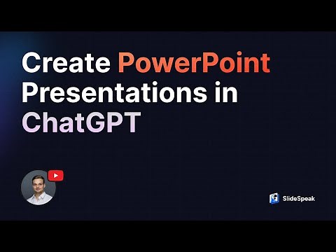 How to Create PowerPoint presentations directly in ChatGPT