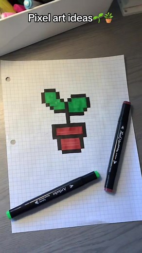 Pixel art ideas🪴 #plant #pixel #art #pixelart #pixelartideas #pixelarttutorial #pixelartideas💗 #newpixelidea #plantart
