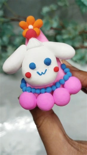 Easy Clay Craft Idea 🍰. #foryou #clay #diy #shorts