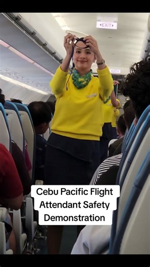 Cebu Pacific Flight Attendant Safety Instructions