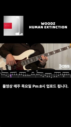 【난이도:★★☆☆☆】【우즈 (WOODZ)】 Human Extinction 【Bass Cover】【Bass Solo 포함】