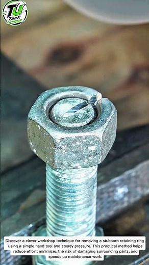 The Easiest Way to Remove a Stubborn Retaining Ring! 🔧 Genius Workshop Trick
