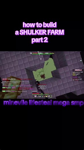 Cómo construir una granja de shulkers en Minecraft