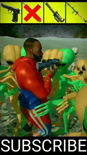 Alien Force vs Indian Bike Driving 3d All Gun #shorts