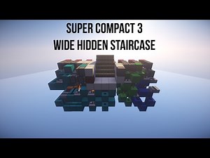 Super Compact 3 Wide Hidden Staircase!!! (15x7x6)