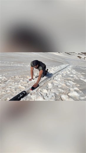 Fishing in a Show bu Cave #fishing #snow