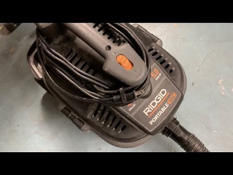 How to clean the Ridgid shop vacuum filter