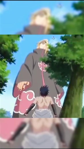 DEIDARA BECAME A GIANT MONSTER TO KILL SASUKE 🥶 | #Shorts #Naruto