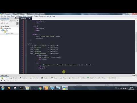 C++ Tutorial : How to create a Login & sign up program in C++ using CodeLite