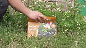 Soaker Hose 50 FT - Yumatum Flat Garden Soaker Hose Irrigation Sprinkler, Save 80% Water, Heavy Duty Leakproof, 3/4" Linkable, Drip Watering Hose for Garden Beds, Lawns, Vegetable Field