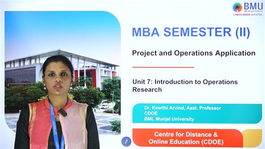 Unit 7.2 Introduction to Operations Research