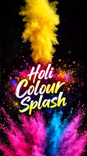 Holi Color Splash Black screen video | holi color overlay video| #colorsplash