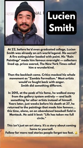 Lucien Smith Made Millions With a Fire Extinguisher & Walked Away From It All। #shorts