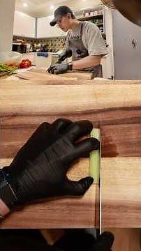 I went to culinary school and this is how you make perfect square cuts with celery, knife cuts 101