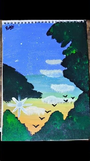 Beautiful Senary drawing, tutorials focused, painting