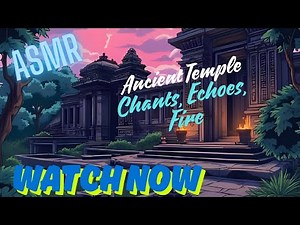 Ancient Temple Ambience 🛕 Echoing Chants, Fire & Sacred Silence | ASMR for Sleep & Focus