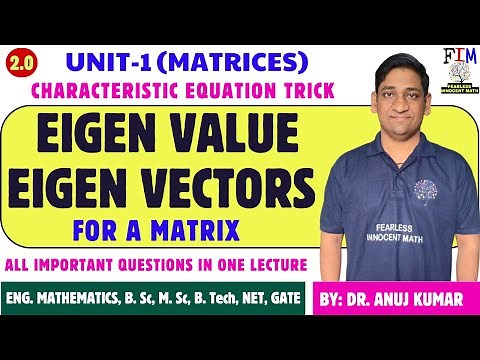 L-10 EIGEN VALUES AND EIGEN VECTORS | CHARACTERISTIC ROOT CHARACTERISTIC VECTOR | ENGINEERING MATHS