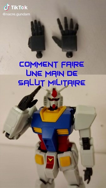 Comment faire un salut militaire✋🪖Tutoriel par Gunpla_12.Kit robot : HGUC 1/144 RX-78-2 GUNDAM (REVIVE VER.).Musique : The King Khan & BBQ Show - Love you so .#gundam #gunpla #gundamfrance #nacregundam #bandai #bandainamco #mecha #gunplatutorial #rx78 #rx782 #rx782gundam