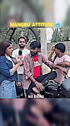 Never Miss With A Man of Sigma 🥵👻 | Sigma Man Mangru vs reporter | #sigma #memes #shorts