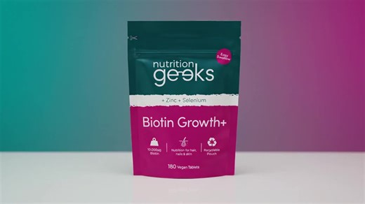 Biotin 10000mcg Hair Growth Vitamins – 180 Vegan Tablets | With Zinc & Selenium | Stronger, Thicker Hair, Glowing Skin & Healthy Nails | Hair Vitamins for Women & Men | UK Made Supplement