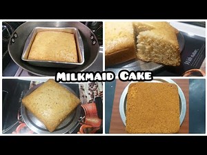 Milkmaid Cake Without Egg Without Oven| Eggless Cake With Condensed Milk | Milkmaid Cake In Kadai