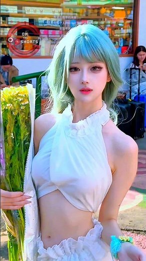Cute Summer Fairy 🧚🏻😍 Dryad Cosplay ❤️ Fairy Cosplay #shorts