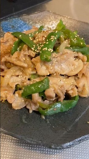 ご飯が止まらない！豚こまピーマン炒め🫑
