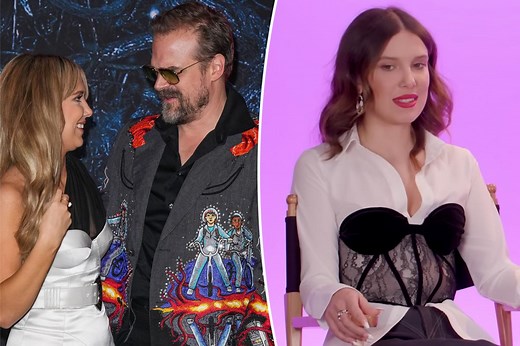 Millie Bobby Brown hinted at rumored feud with David Harbour in resurfaced interview