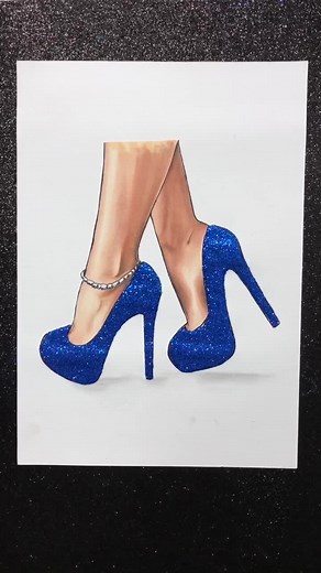 Rate These High Heels from 1 to 10: Artistic Drawing of Stylish Shoes