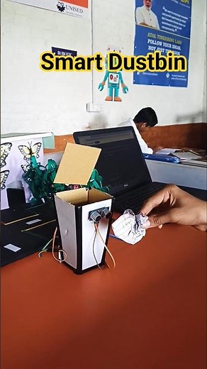 How to make smart dustbin project |automatic dustbin |ataltinkeringlabs