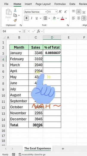 Calculate % of Totals in Excel Instantly