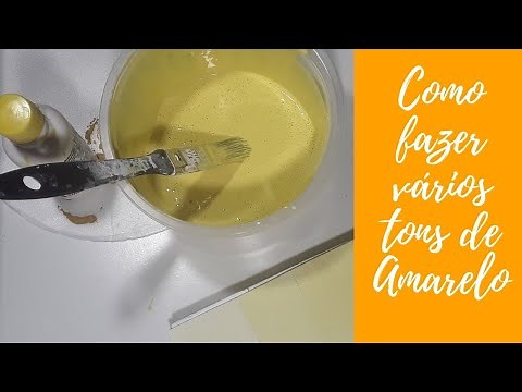 Amarelo e seus vários tons/aprenda a fazer na sua casa