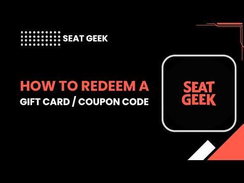 Redeem Gift Card or Promo Code on SeatGeek App: Quick & Easy