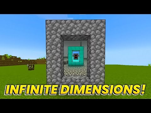 5 Mods That Will Add *INFINITE* Dimensions! In Minecraft Bedrock/MCPE