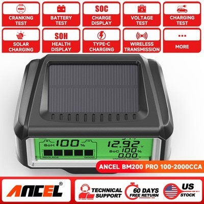 ANCEL BM200 PRO 12V Car Battery Monitor Wireless Transmission Battery Tester US | eBay