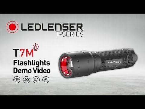 Ledlenser T7M Tactical Torch - 400 Lumens - 280m beam Range - Advanced Spot to Flood Optic System