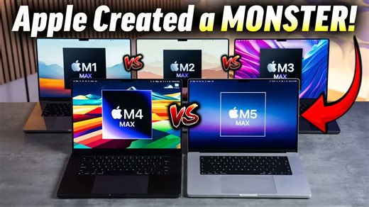 M5 Max MacBook Pro终极评测：硬刚M1-M4 Max，苹果芯片性能突破极限！