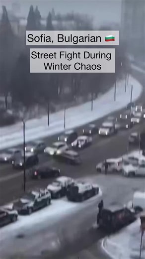 Seenintheworld on Instagram: "Sofia, Bulgaria. Street Fight During Winter Chaos A disturbing scene unfolded on the streets of the capital as heavy winter conditions caused serious traffic tension. As congestion grew and tempers flared, drivers left their cars and began fighting in the middle of the road—one of them even carrying a metal bar. Such behavior is deeply troubling to witness in a country that has recently adopted the euro and considers itself a full and equal member of the European Un