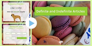 Definite and Indefinite Articles Presentation French