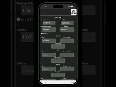 How to enter a fuel transaction in OTR On The Revenue