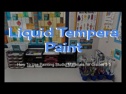 How to Use Liquid Tempera In the Painting Studio