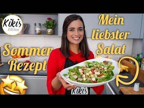 Ich zeige euch meinen liebsten Salat / Honig Senf Dressing - Rezept / Leichte Sommer Rezepte
