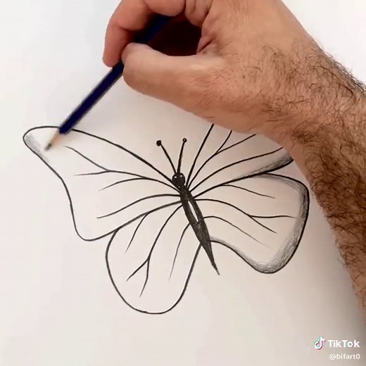 Bif Art (@bifart0) - Beautiful Butterfly Drawing Tutorial