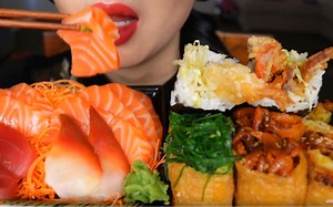 【Lychee】吃寿司 生鱼片的声音 无人声咀嚼音_哔哩哔哩_bilibili