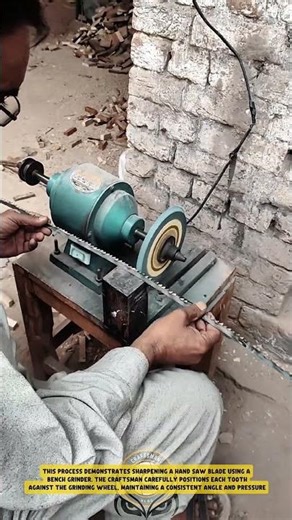 Hand Saw Sharpening using Bench Grinder – Good Tools and Machinery in Daily Work